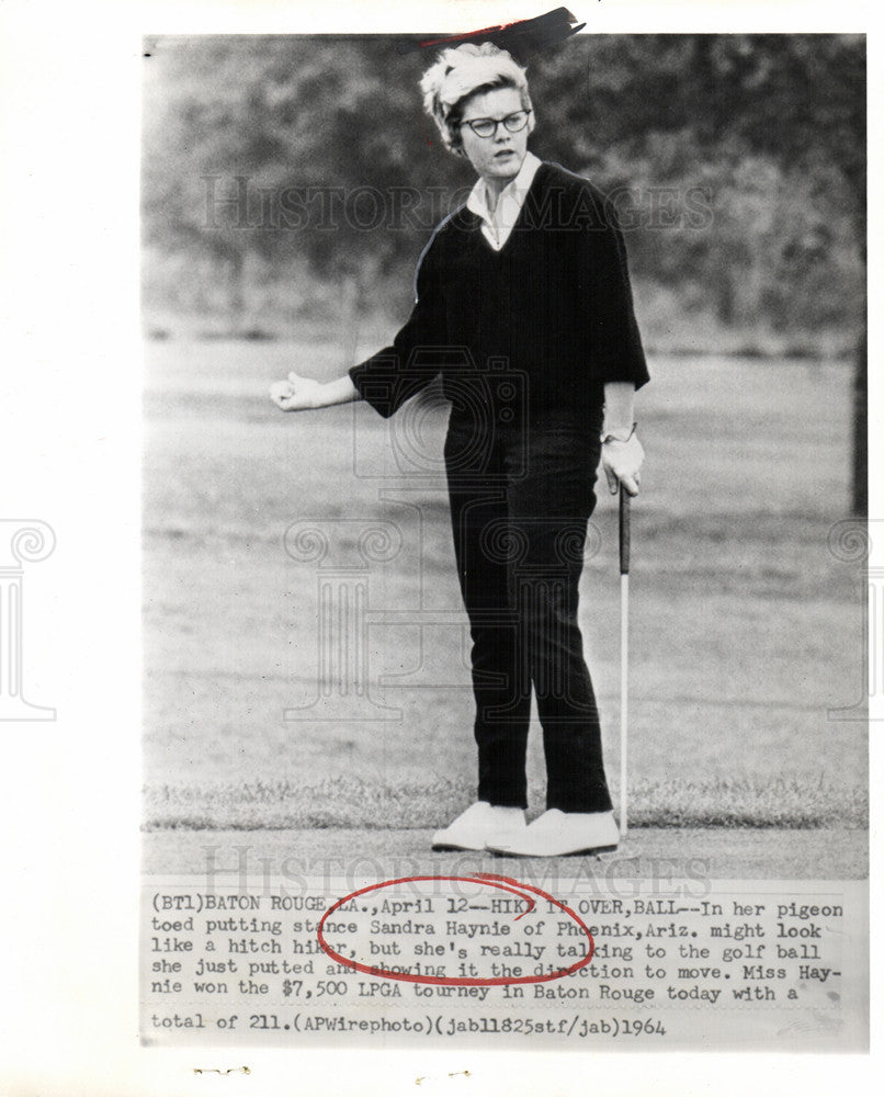 1964 Press Photo Sandra Haynie LPGA tournament - Historic Images