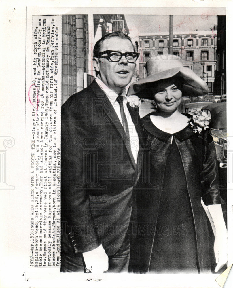 1969 Press Photo Singer Dick Haymes - Historic Images