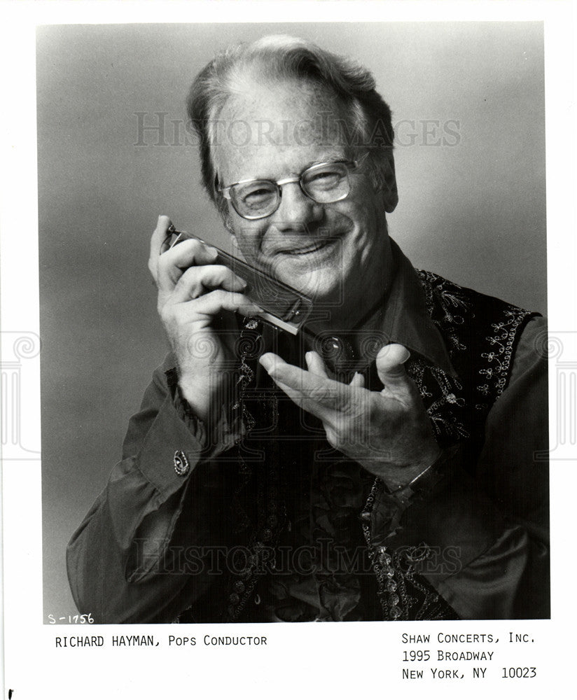 1987 Press Photo Richard Hayman Pops Conductor - Historic Images