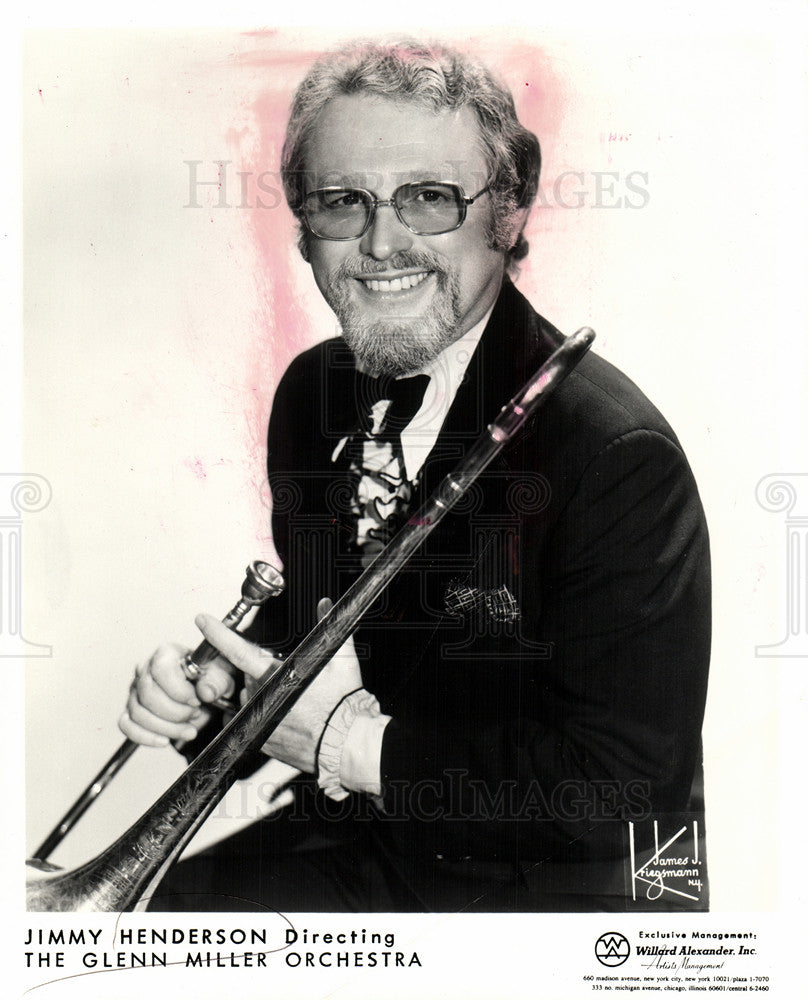 1975 Press Photo Jimmy Henderson  jazz trombonist - Historic Images