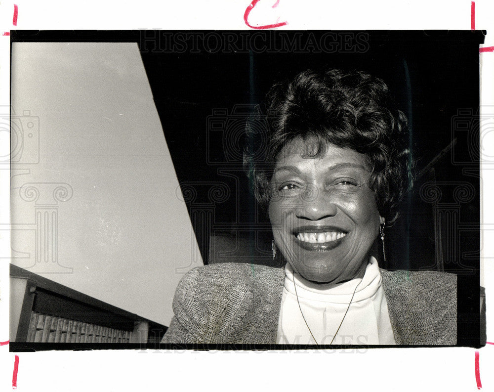 1991 Press Photo Erma Henderson Detroit City Council - Historic Images