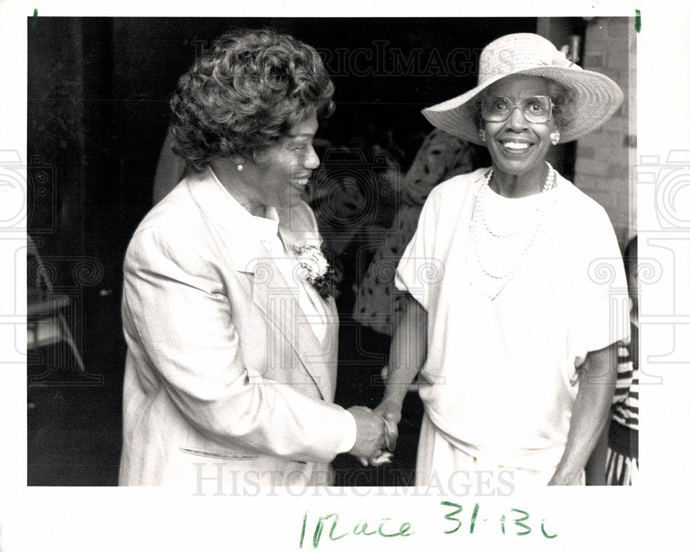 1989 Press Photo Erma Henderson city council President - Historic Images