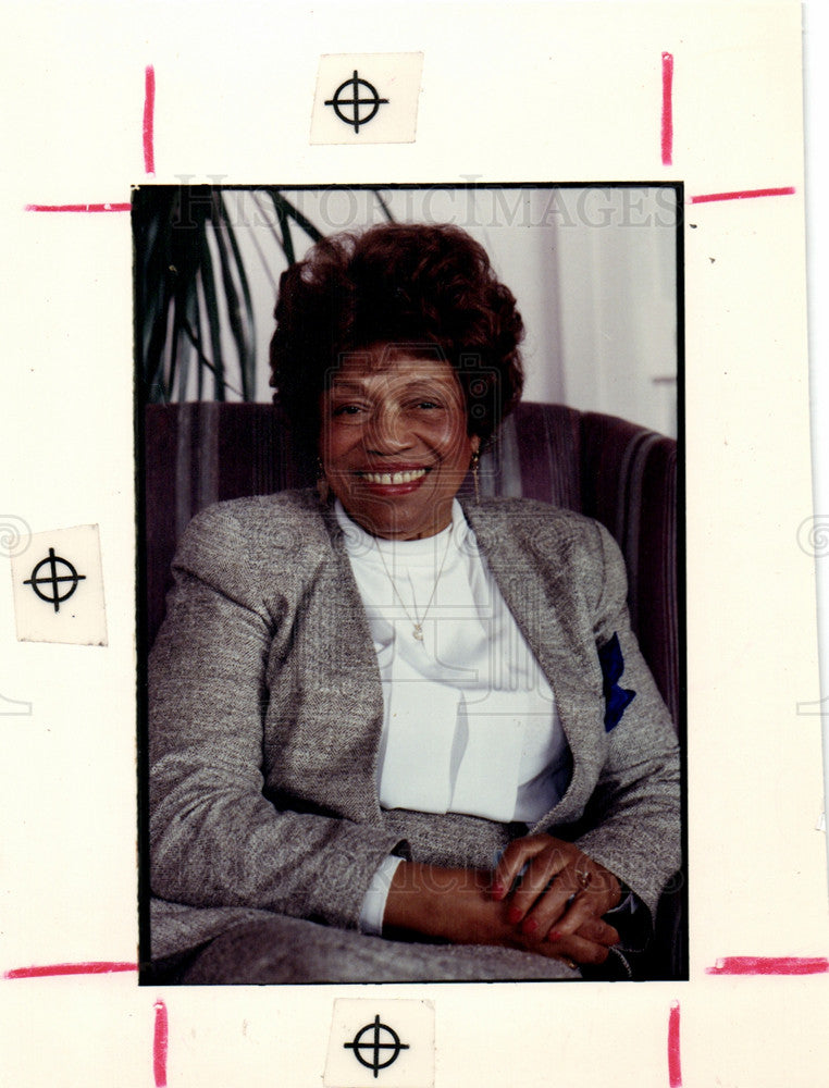 1989 Press Photo Erma Henderson Detroit City Council - Historic Images