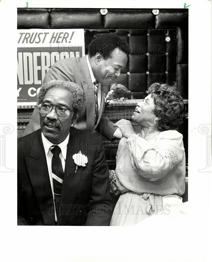 1985 Press Photo Erma Henderson Detroit fundraiser - Historic Images