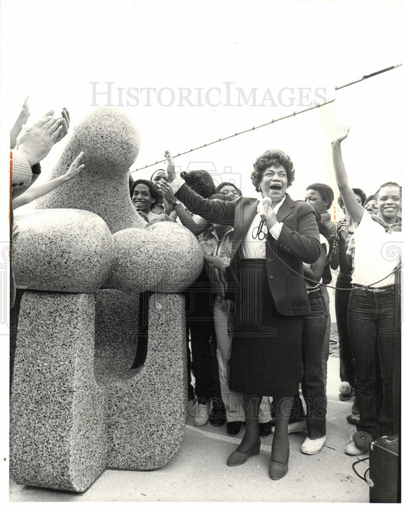 1981 Press Photo Detroit City Council Erma Henderson - Historic Images