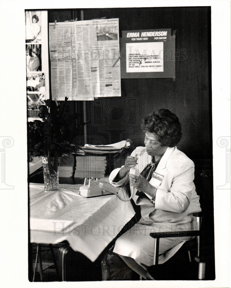 1989 Press Photo Erma Henderson Council Woman Political - Historic Images