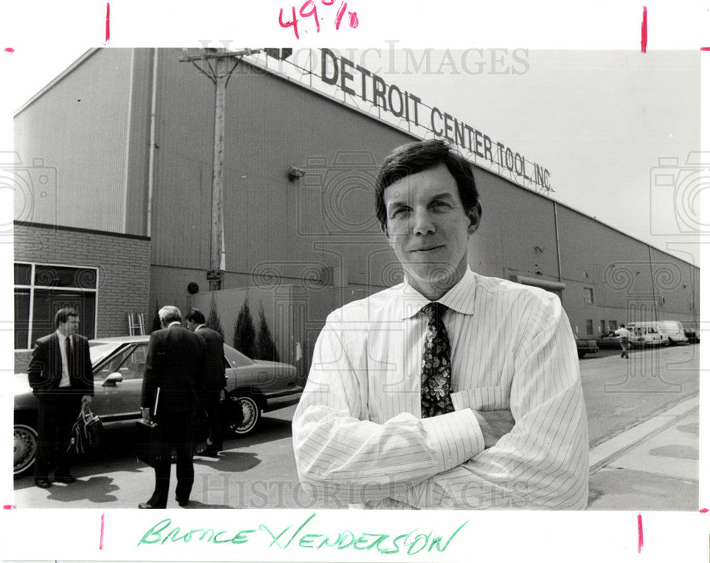 1991 Press Photo Bronce Henderson Chairman Auto Detroit - Historic Images