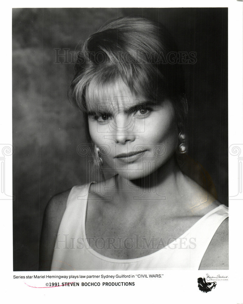 1993 Press Photo Mariel Hemingway actress Civil Wars - Historic Images