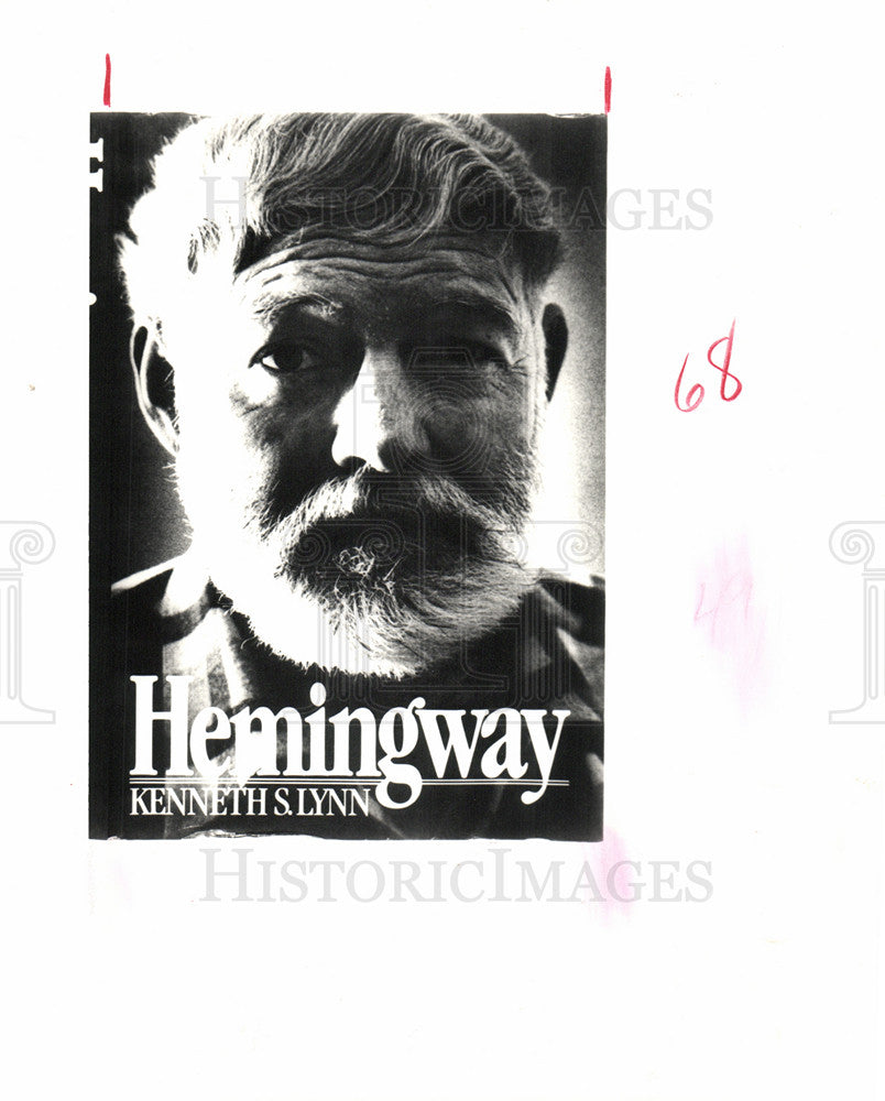 1988 Press Photo Kenneth S Lynn Hemingway - Historic Images