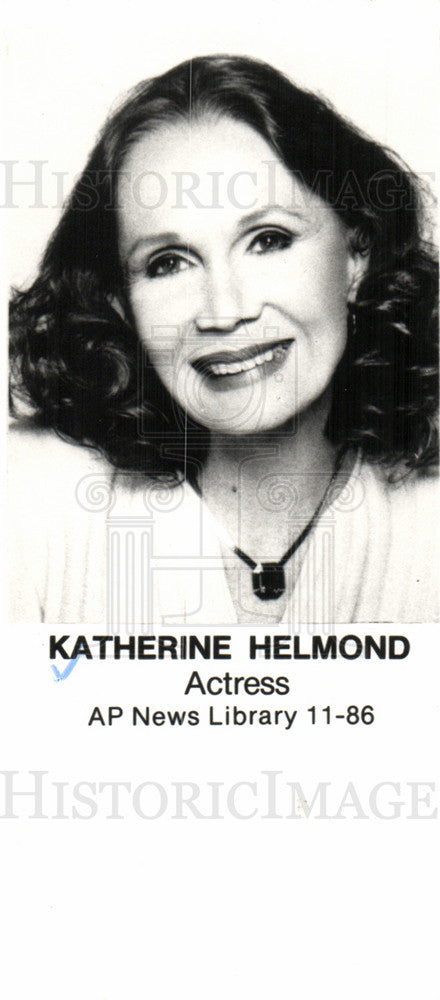 1986 Press Photo Katherine Helmond American actress - Historic Images