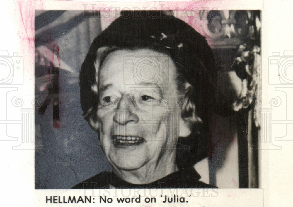 1978 Press Photo Lillian Hellman American playwright - Historic Images