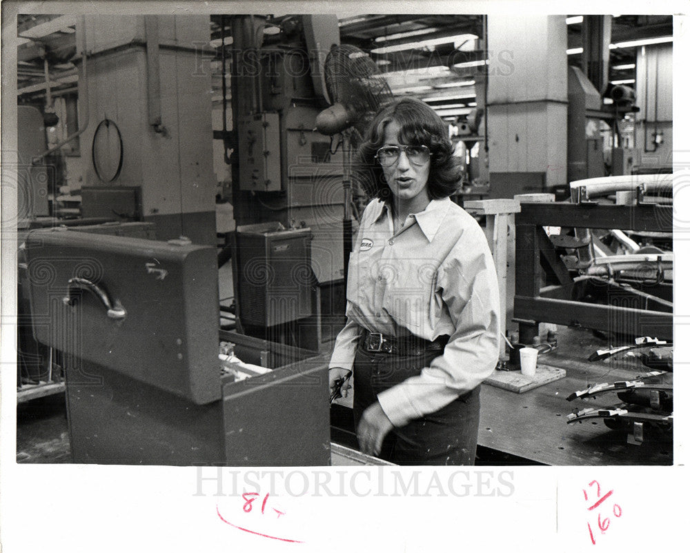 1978 Press Photo Donna Heitjan Toolmaker - Historic Images