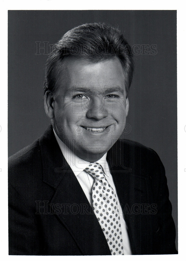 1989 Press Photo Fred Heumann Sports Reporter - Historic Images