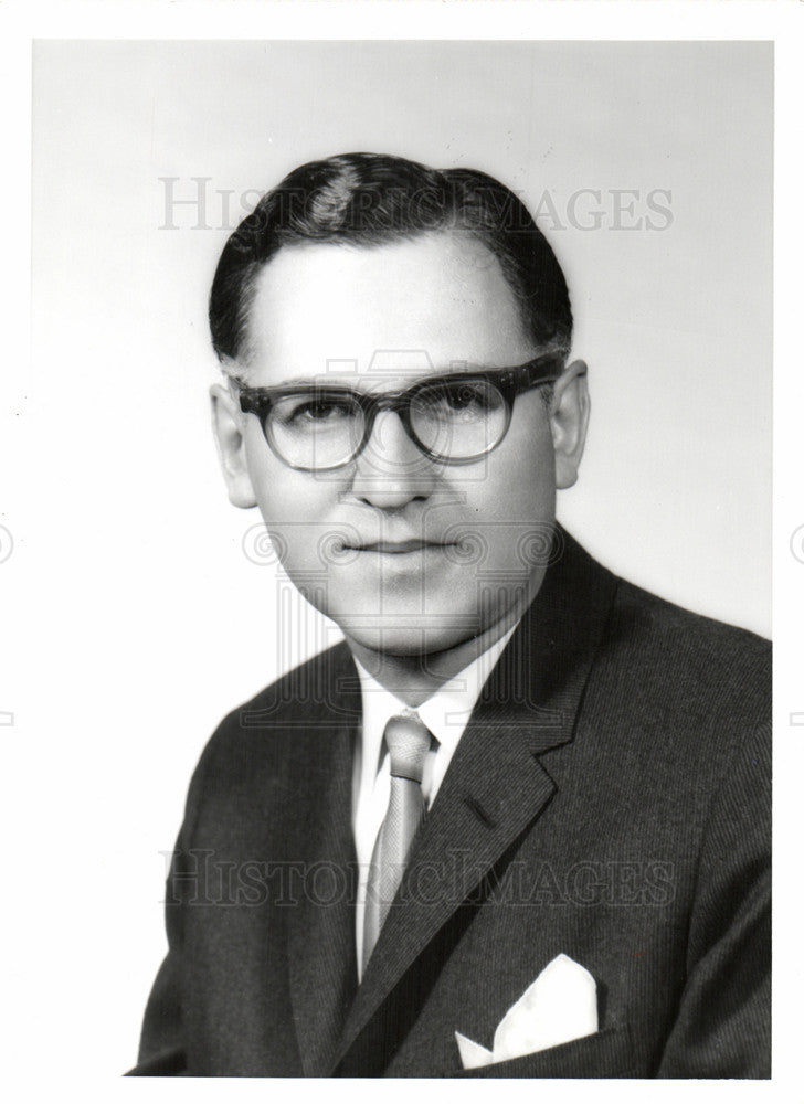 1962 Press Photo Hertz Rabbi Detroit Michigan Beth El - Historic Images