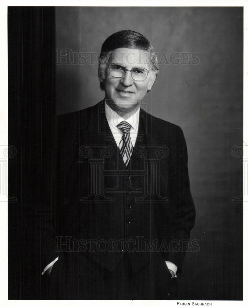1972 Press Photo Rabbi Richard Hertz Beth El Detroit - Historic Images