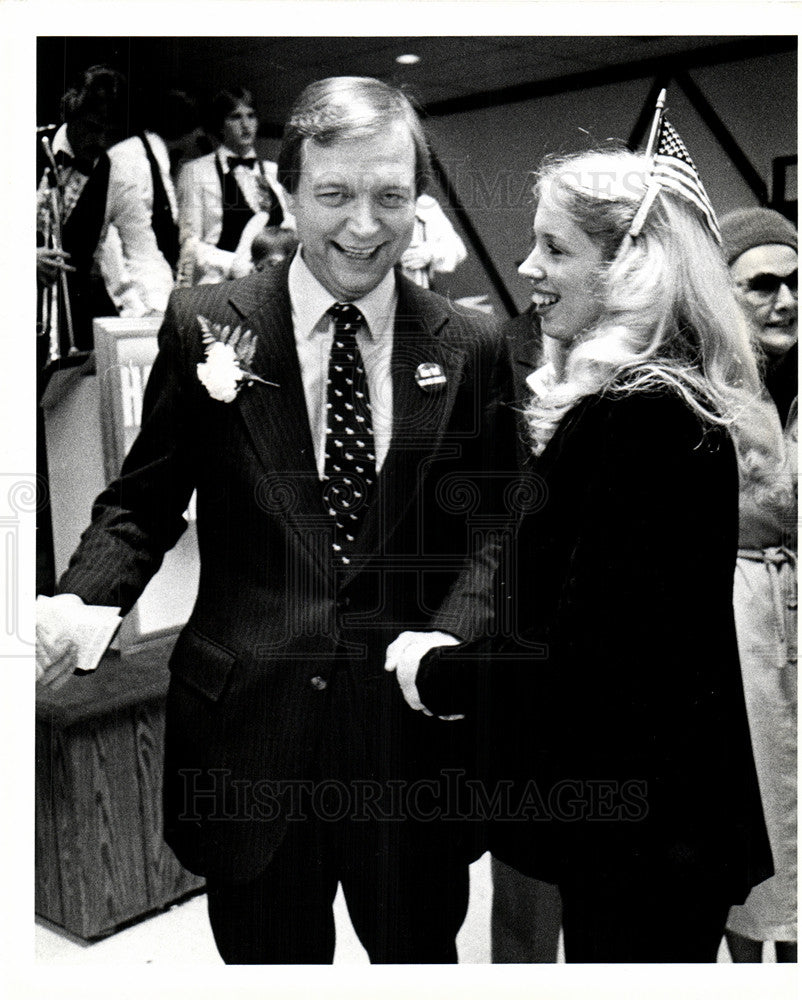 1989 Press Photo Dennis Hertel Gloria Spath congress - Historic Images