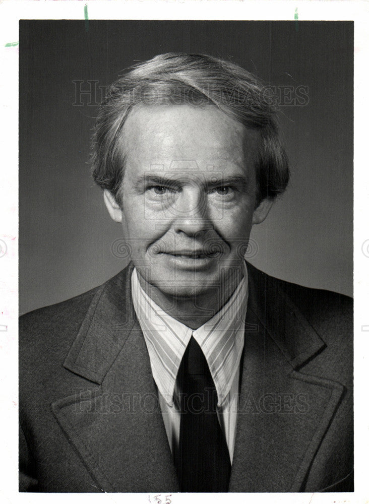 1981 Press Photo Jim Herrington Michigan News Reporter - Historic Images