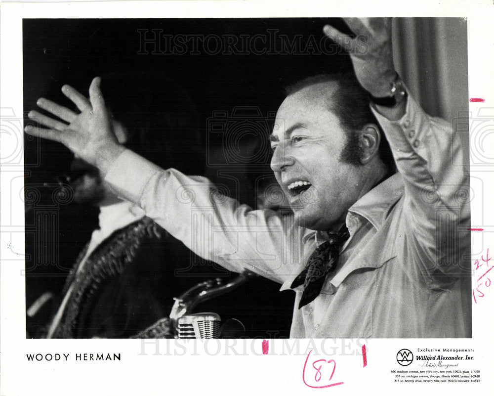 1972 Press Photo Woody Herman Big Band Jazz - Historic Images