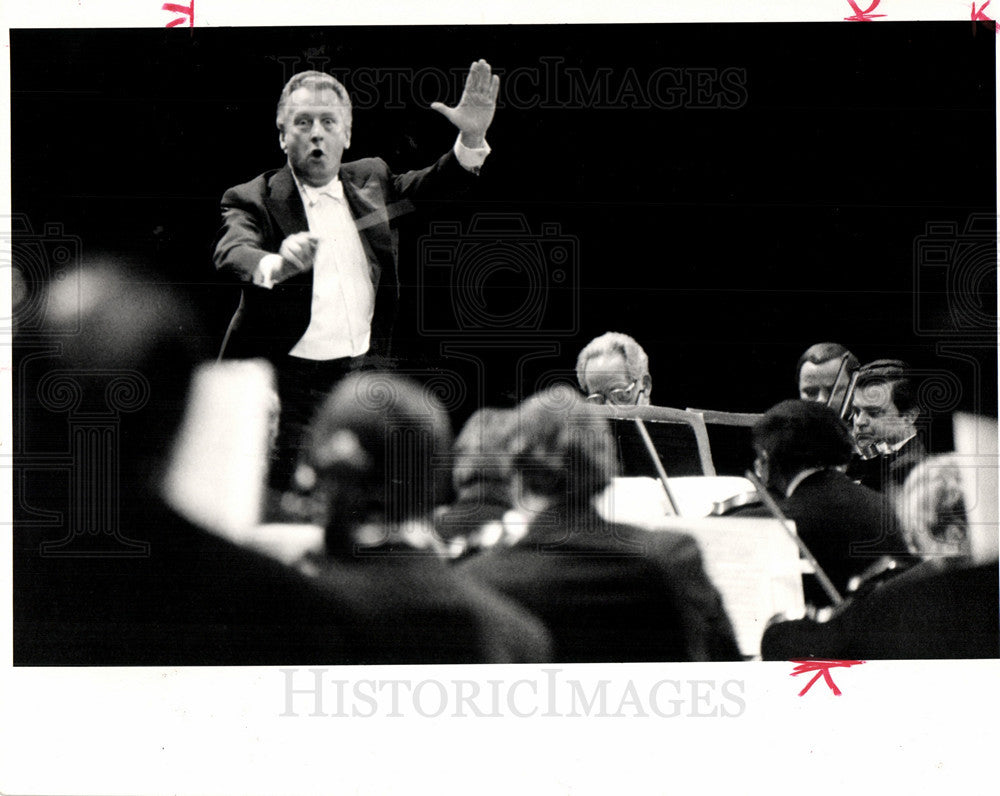 1984 Press Photo G?nther Herbig direct detroit symphony - Historic Images