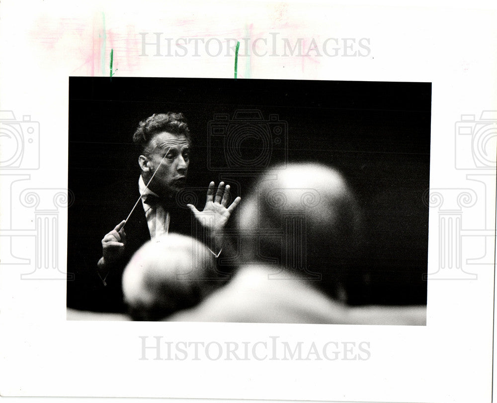 1984 Press Photo Gunther Herbig Detroit Symphony - Historic Images