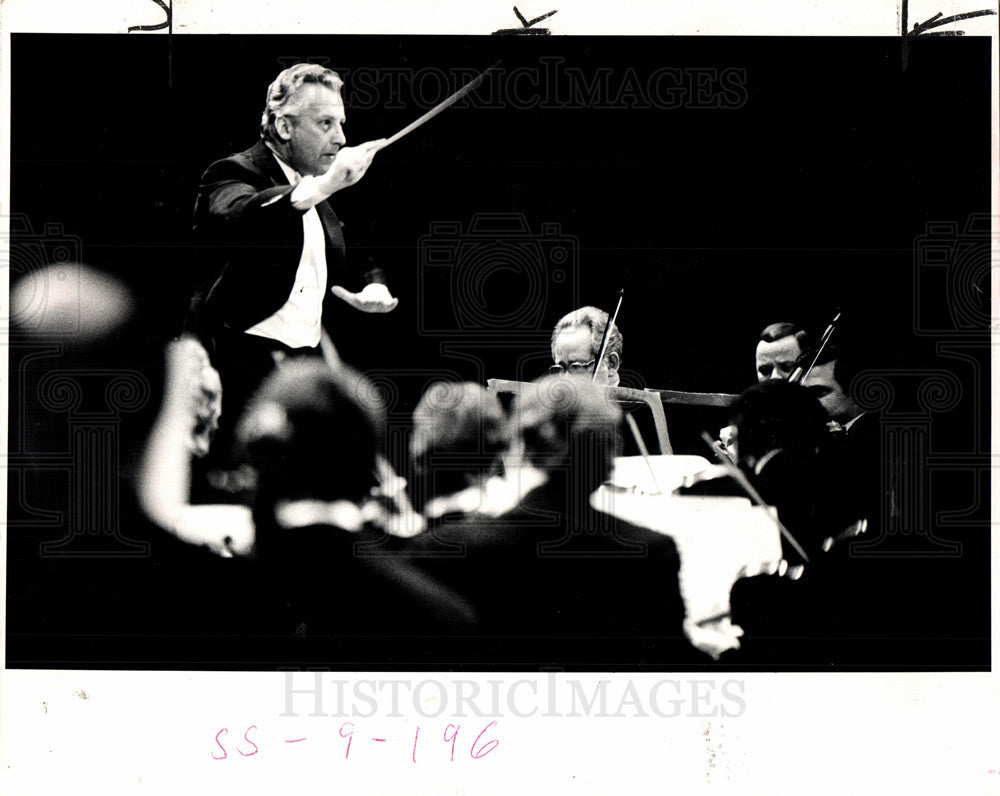 1984 Press Photo Gunther Herbig Detroit symphony music - Historic Images