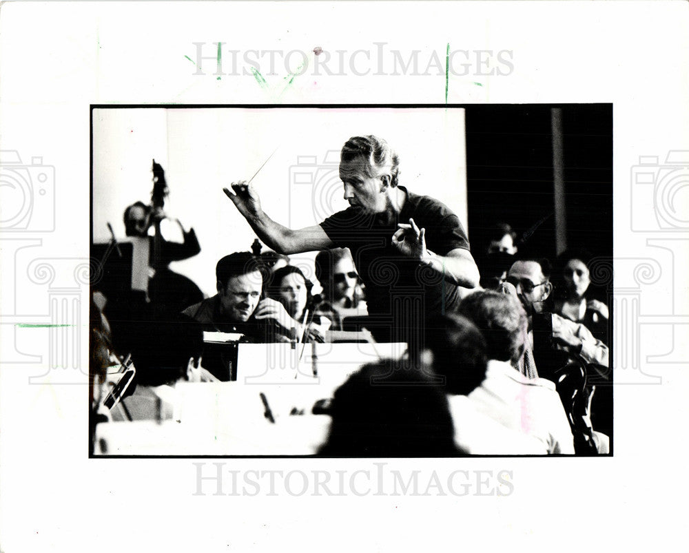 1985 Press Photo G?nther Herbig german conductor - Historic Images