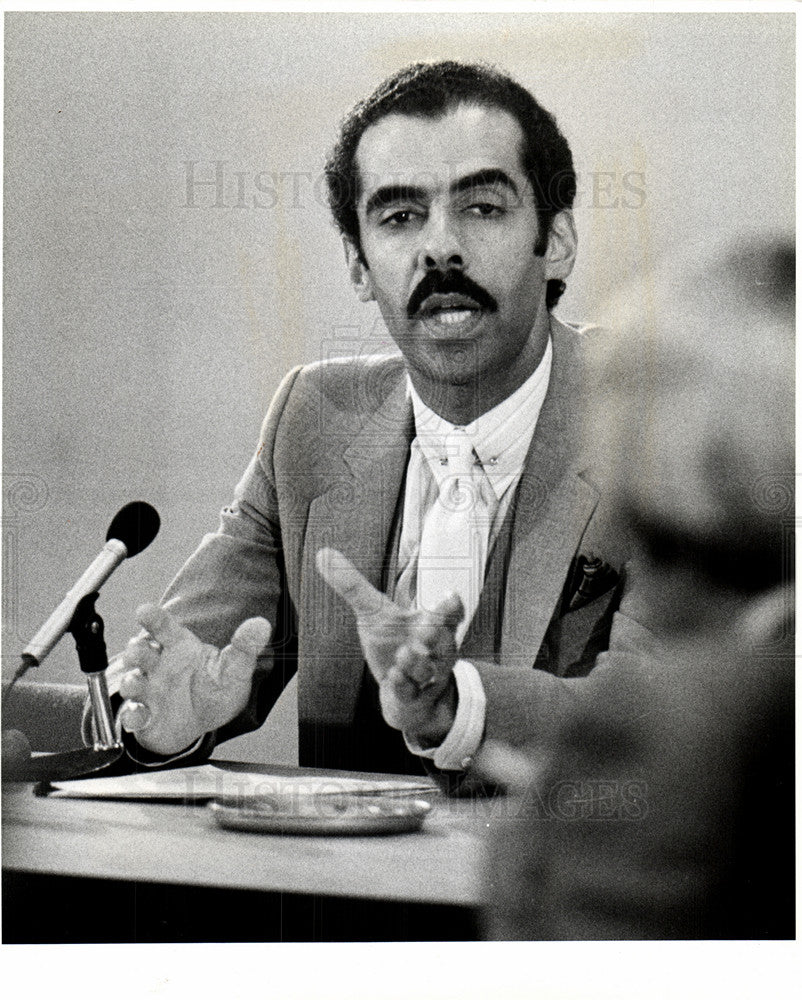 1980 Press Photo Herbert President Wayne County College - Historic Images