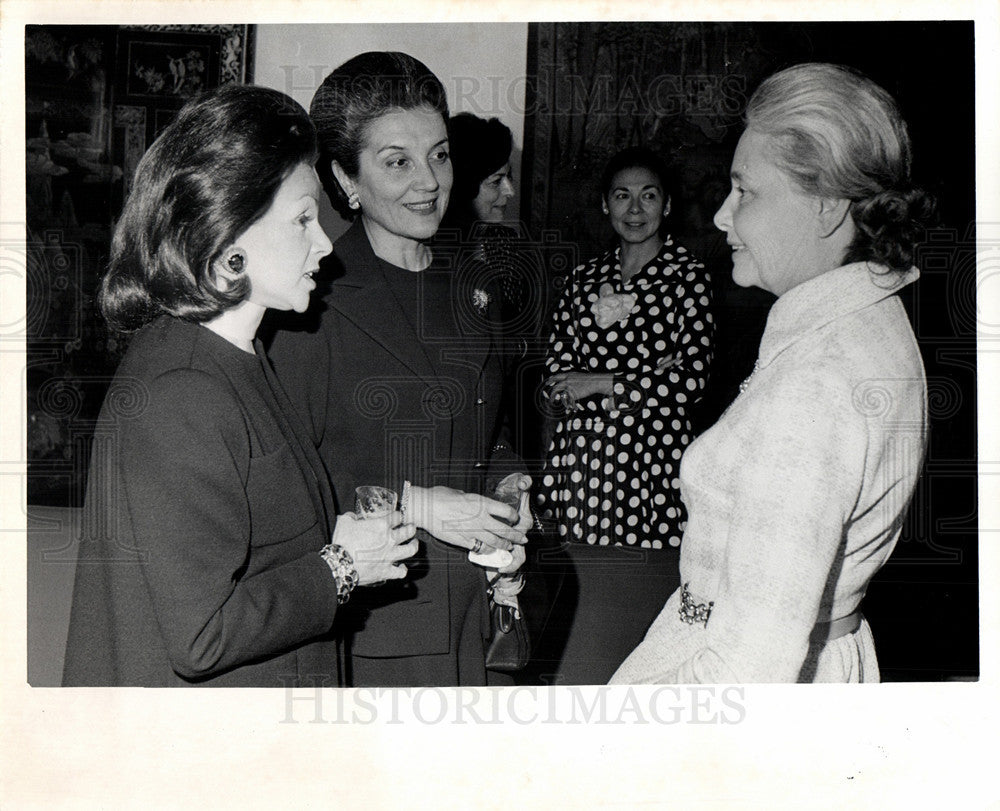 1973 Press Photo Mrs.Max Fisher Mrs.Lee Hills Mrs.Lynn - Historic Images