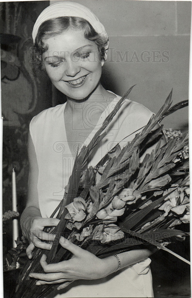 1932 Press Photo Verna Hillie Actress - Historic Images