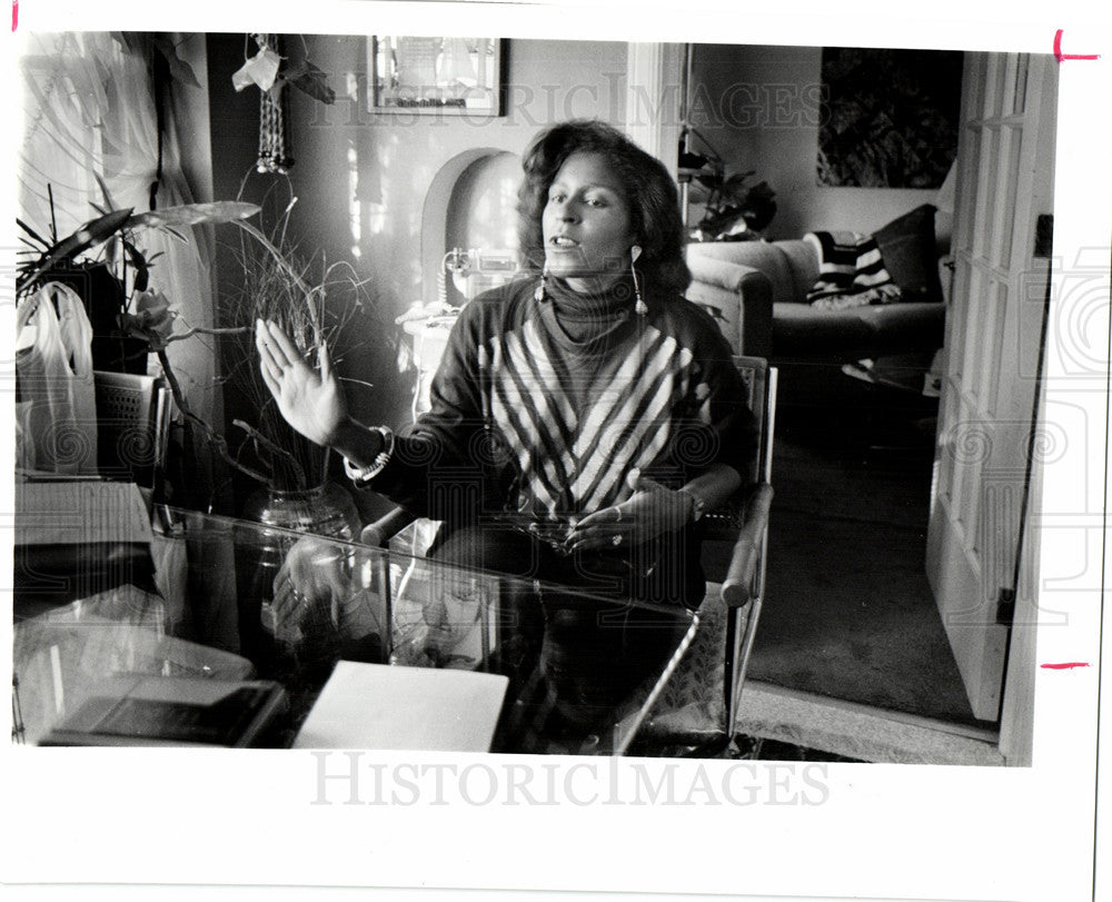 1990 Press Photo Linda Hill welfare entrepreneur - Historic Images