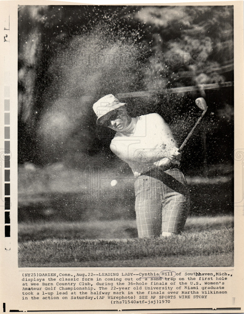 1970 Press Photo Cynthia Hill American golfer - Historic Images