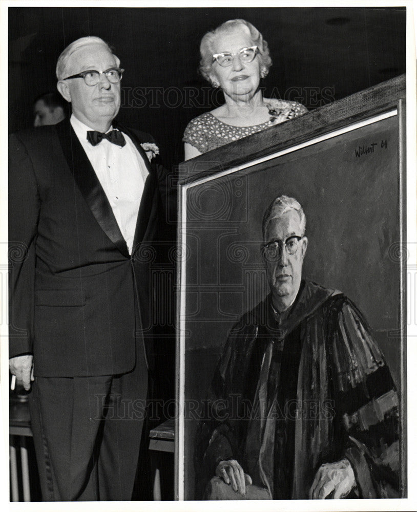 1964 Press Photo Hilberry President Wayne State Detroit - Historic Images