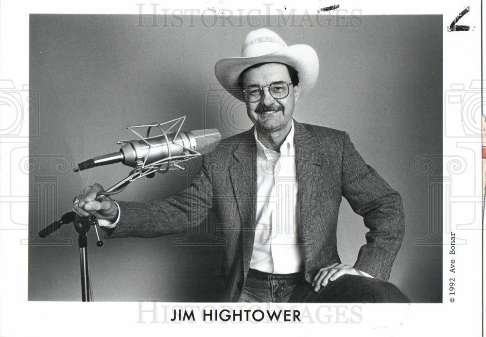 1992 Press Photo Jim Hightower Satire - Historic Images