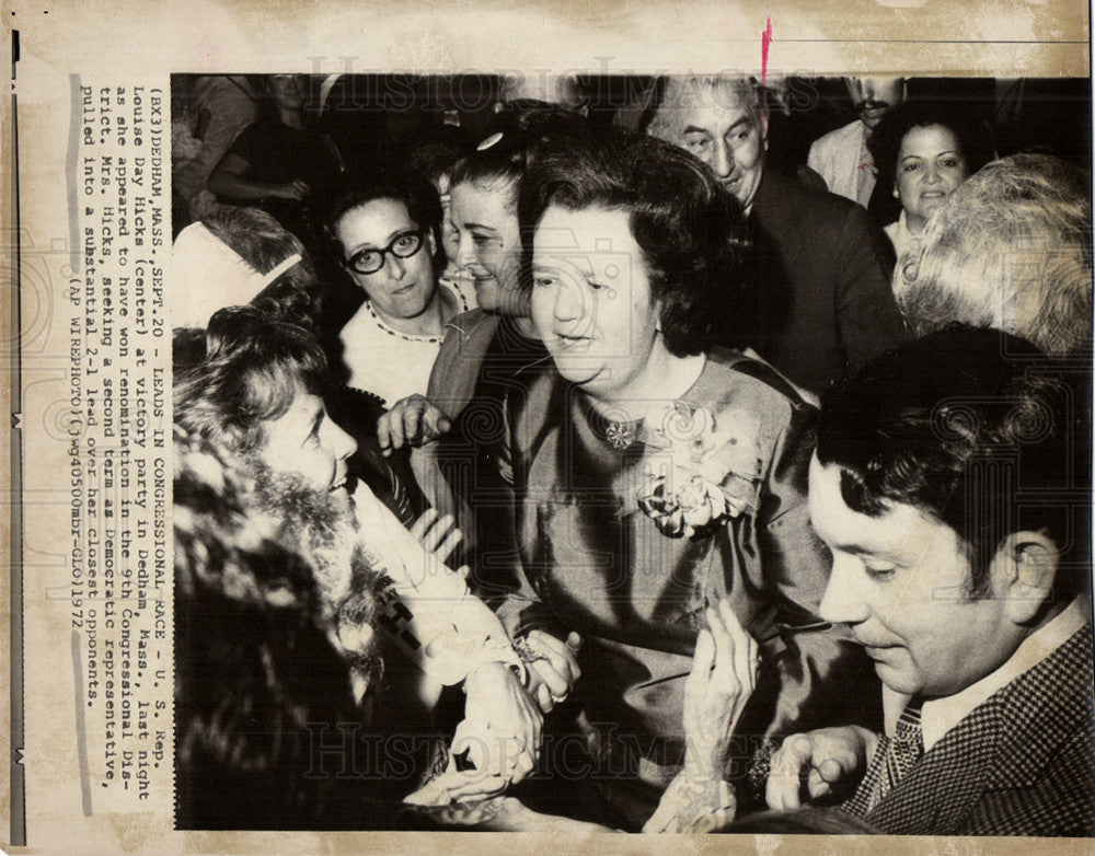 1972 Press Photo Louise Day Hicks American politician - Historic Images