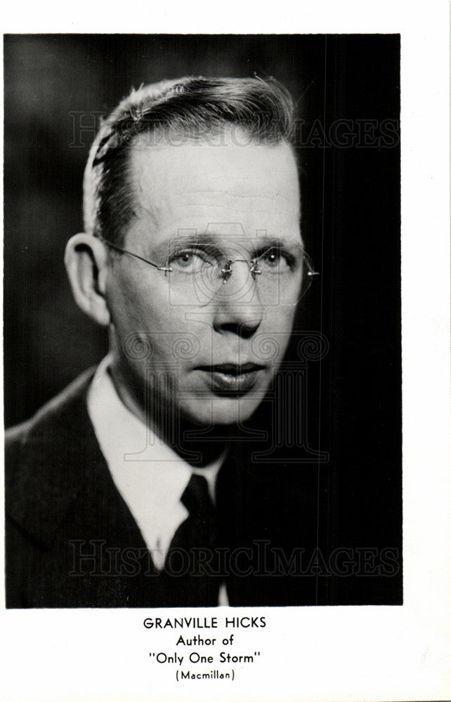 Press Photo Granville Hicks Marxist Author Critic - Historic Images