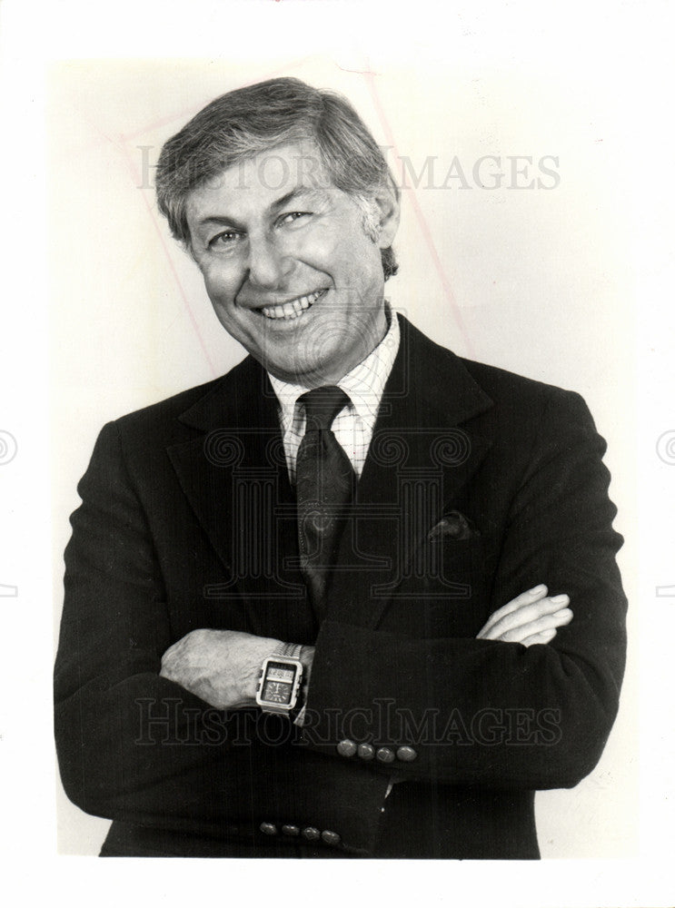 1987 Press Photo Don Hewitt television producer news - Historic Images