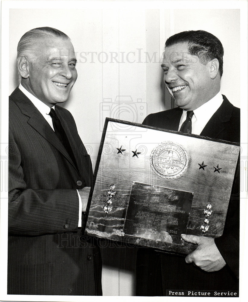 1959 Press Photo James Riddle &quot;Jimmy&quot; Hoffa Leader - Historic Images