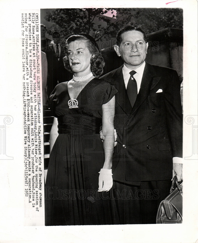 1952 Press Photo Eleanor Holm, swimmer Olympics - Historic Images