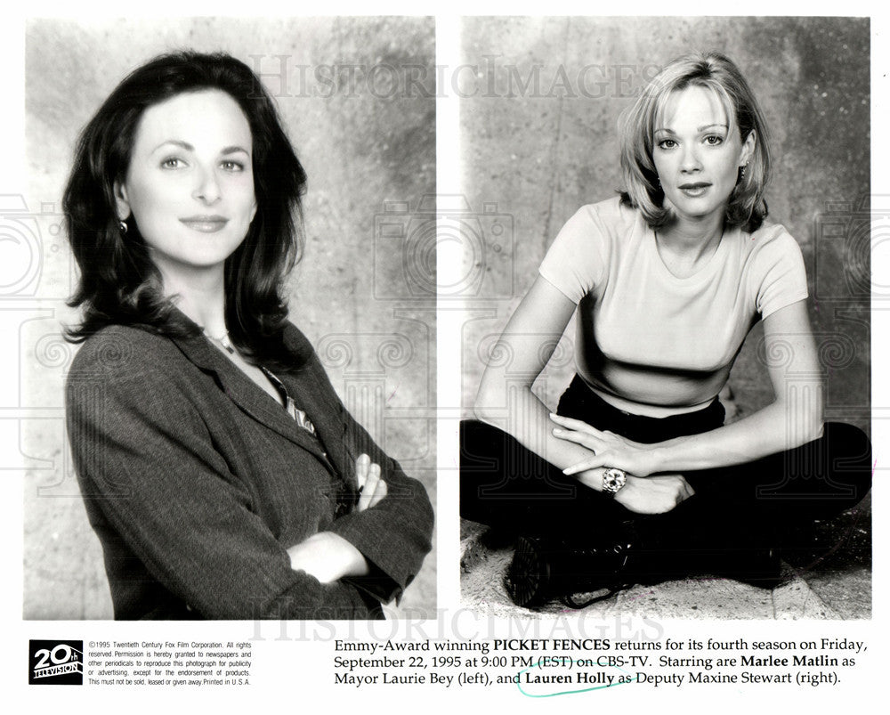 1995 Press Photo Picket Fences, TV, Martin, Holly, CBS - Historic Images