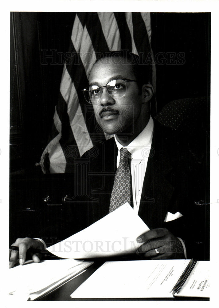 1994 Press Photo Melvin Hollowell Detroit Congress - Historic Images