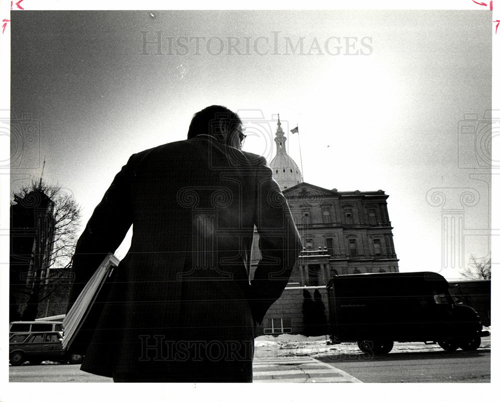 1985 Press Photo David Hollister Capitol - Historic Images