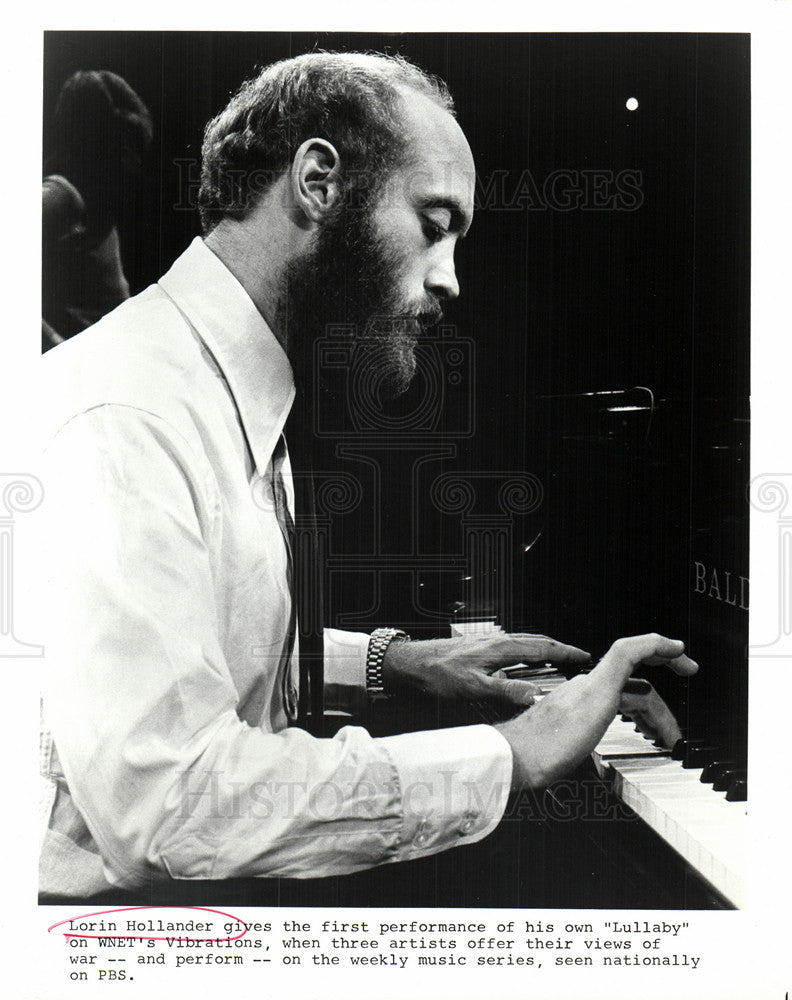 Press Photo Lorin Hollander pianist Vibrations - Historic Images