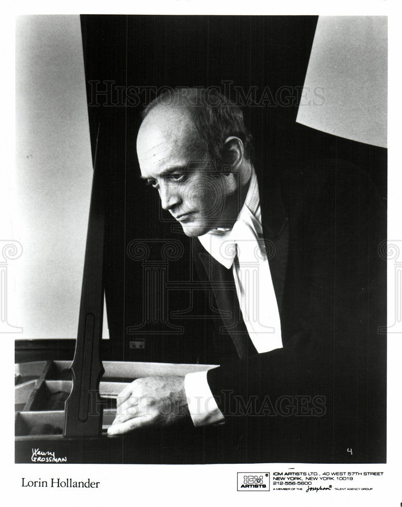 1990 Press Photo Lorin Hollander concert pianist - Historic Images