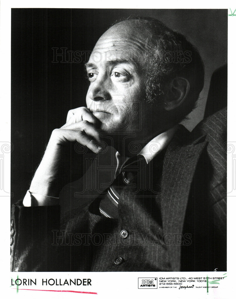 1993 Press Photo Lorin Hollander Pianist Speaker Mentor - Historic Images