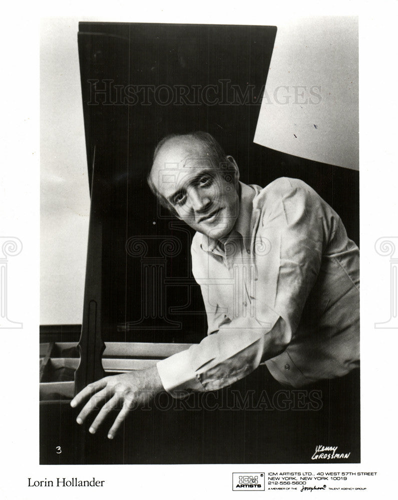1991 Press Photo Lorin Hollander Pianist Speaker Mentor - Historic Images