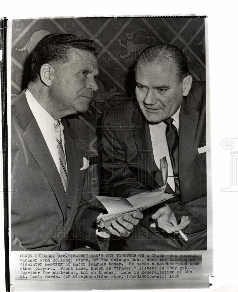 1950 Press Photo John David Holland baseball chicago - Historic Images