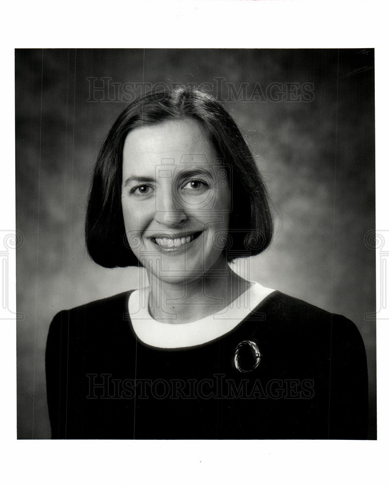 1993 Press Photo Mary Ellen Holahan VP Detroit ABC-TV - Historic Images