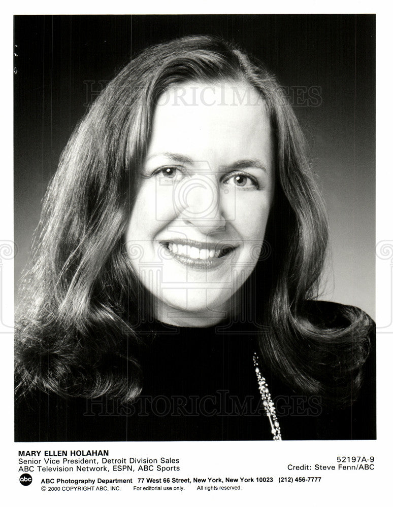 2000 Press Photo Mary Ellen Holahan Abc Television - Historic Images