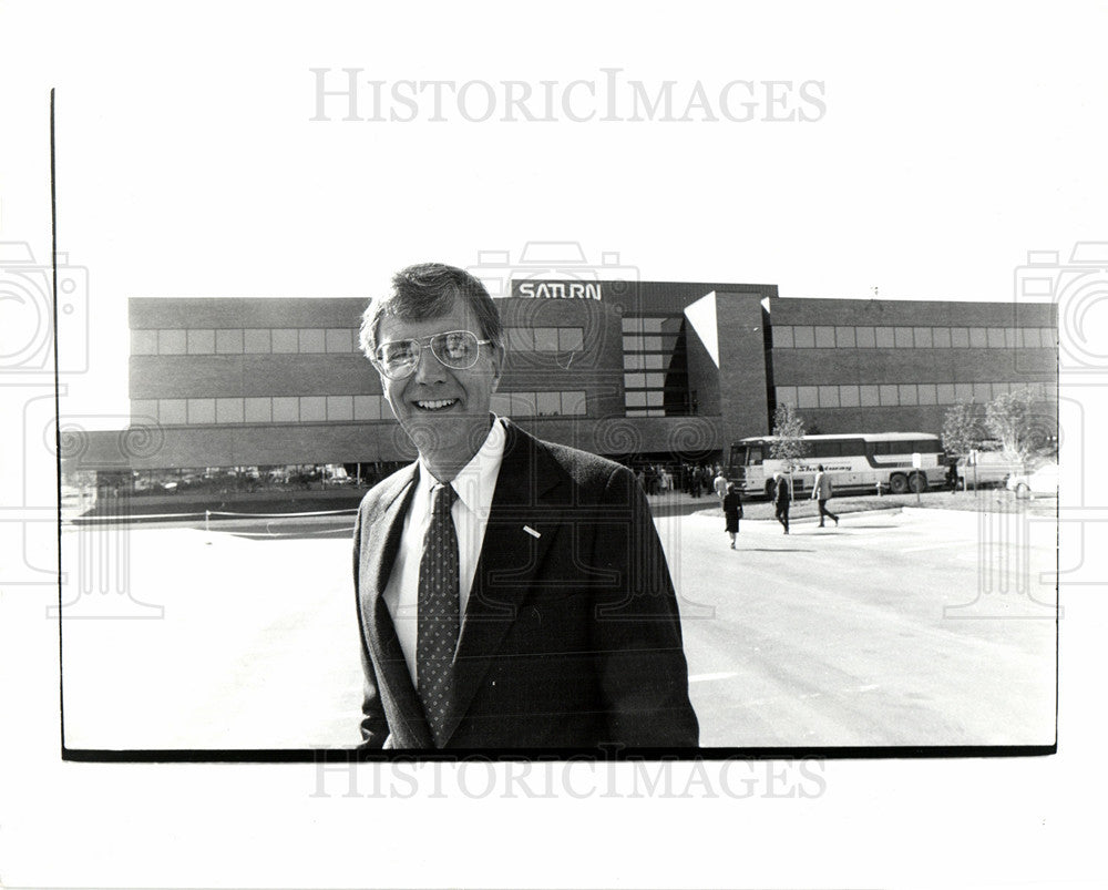 1985 Press Photo William Hoglund president Saturn Corp - Historic Images