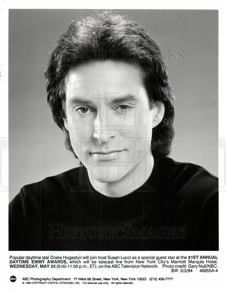 1994 Press Photo Drake Hogestyn American Actor Hoagie - Historic Images